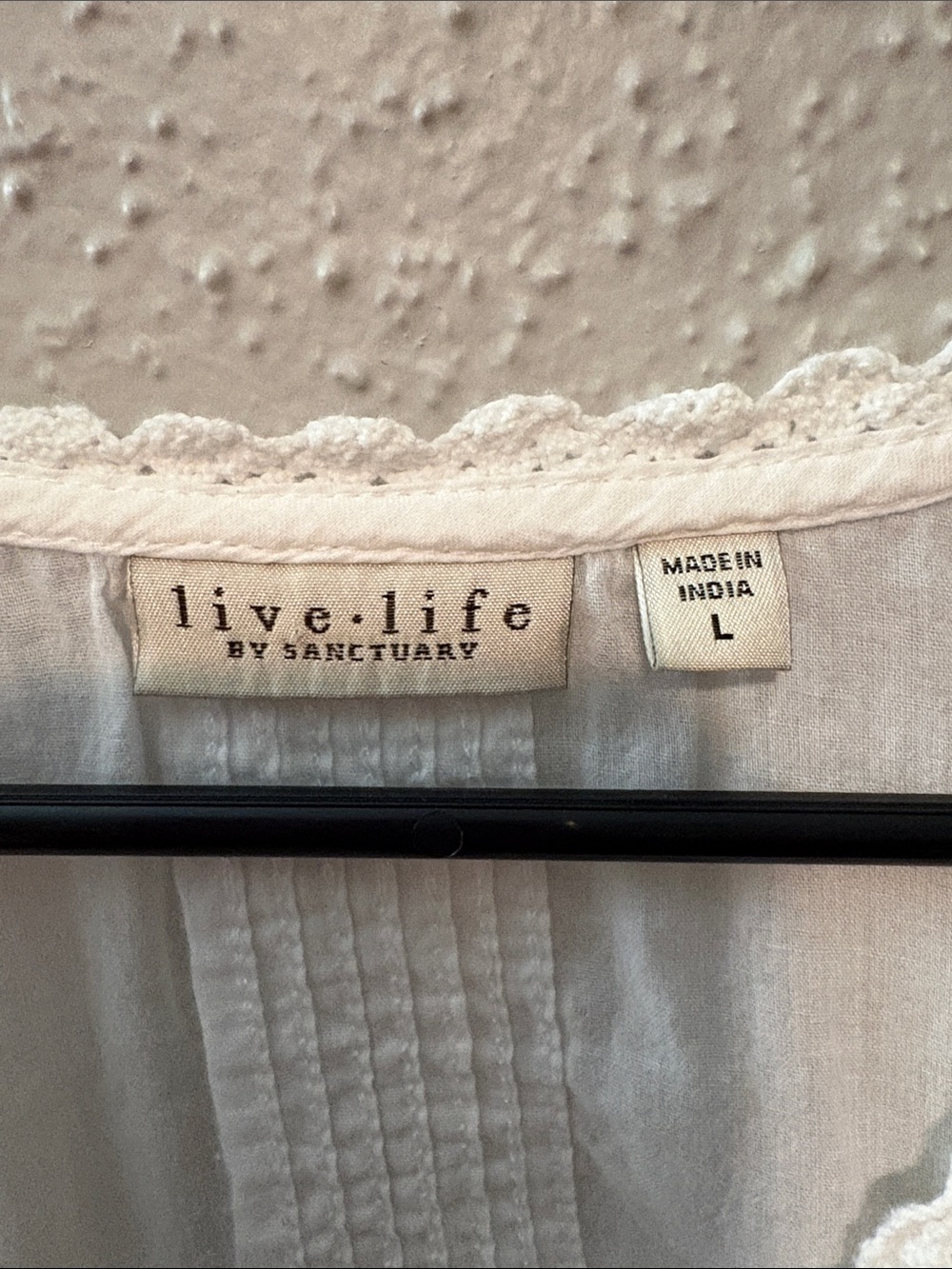 Sanctuary Ivory Button-Front Peasant Blouse - Picture 2 of 5